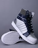 BLAC LABEL TA 1 Mid Mens Retro Sneaker High Top Athletic Shoes Grey Navy