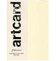Paperchase 10 Sheets of Art Card. A4 China White
