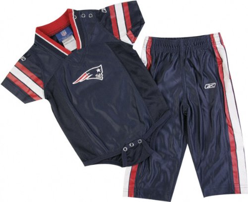 New England Patriots Infant Creeper Jersey and Pant Set