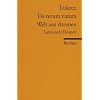 De rerum natura /Welt aus Atomen: Lat. /Dt.