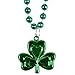 Prextex 12 Piece St Patrick's Beaded Shamrock Charmed Necklaces With Shamrock Pin
