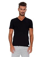 Rochas Paris Camiseta Cuello En V (Negro)