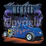 Main Street Menace-Car Adult T-Shirt