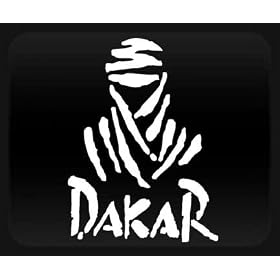 Dakar Rally White Sticker Decal