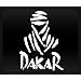 Dakar Rally White Sticker Decal