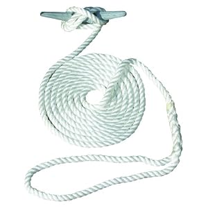 Invincible Marine 3-Strand Twisted Dock Line 3 8 X 15' by