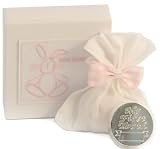Kitted Out Boo Bunny My First Tooth Silver PlateSilver PlateSilver Plated Box In Keepsake Box (Pink)