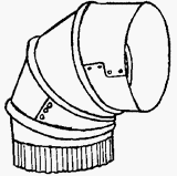Imperial #GV0299-C 7 Adjustable 26GA Furn Elbow