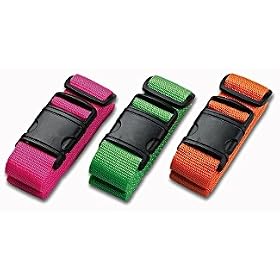 Lewis N. Clark Travel Products Neon Luggage Belt