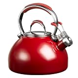 KitchenAid Gourmet Essentials 2-Quart Porcelain Tea Kettle, Cinnamon