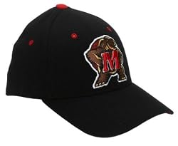 Top of the World Maryland Terrapins Black 1-Fit Stretch Cap