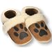 Baby Gift Idea ~ Pedoodles Northwoods Paw Prints Leather Baby Shoes SIZE M