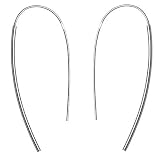 Sterling Silver Small Bar Linear Ear Thread Earring