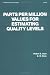 Parts per Million Values for Estimating Quality Levels (Statistics: a Series of Textb...