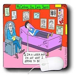 Londons Times Funny Music Cartoons - Beatles Collectible, McCartney, The Early Years - Mouse Pads