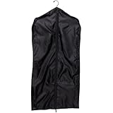 Household Essentials Nylon Polyester Garment Bag, Black