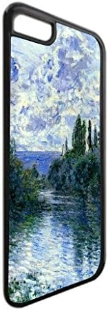 Artist Claude Monet's Arm of the Siene Near Vetehuile- TM Apple iPhone 6 Plus, 6s Plus Universal Black Plastic Phone Case Made in the USA