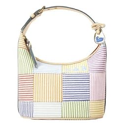 Dooney Bourke Seerscuker Patchwork Bucket Bag Tote Multi