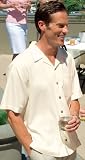 Mens Upscale Silk Blend Camp Shirt