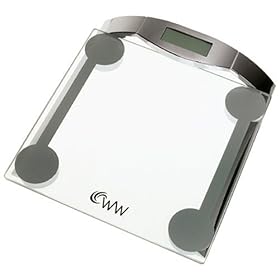 Weight Watchers Glass Platform Scale, Chrome
