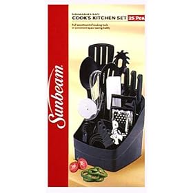 Sunbeam 25-Piece Cook's Tool Set, Black