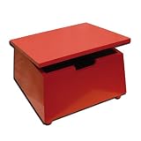 LC Creations LC515SCRD Solid Storage Stepstool - Red
