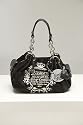 Juicy Couture Baby Fluff Black Velour Satchel