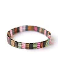 Honeystore Girls Brazil Watermelon Tourmalin Stretch Bracelet Color Multicolor