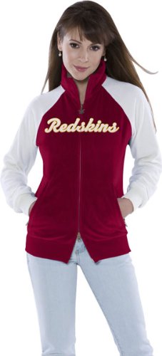 Washington Redskins Women's Full Zip Velour Cheer Jacket - Touch by Alyssa Milano