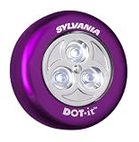 Sylvania DOT-it Self-Adhesive Bright White, Purple LED Light