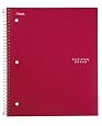 Five Star Wirebound Notebook, 1-Subject, 100-Count, College Rule, Red (72053)