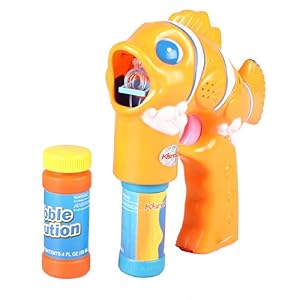 Amazon.com: Fun-tech Big Bubble Blower Clown Fish Led Light Musical