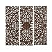 Elegant Wood Carved Decorative Wall Art Plaque