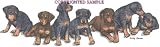 Doberman - Puppies in a Row by Cindy Farmer