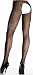 Plus Size Queen Fishnet Crotchless Pantyhose in Black, White, or Red