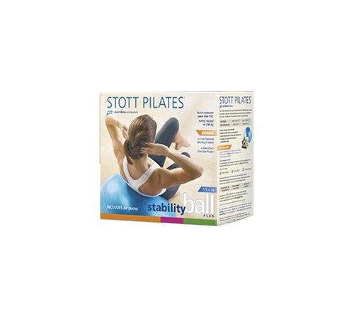 SportingGoods: Stott Pilates Stability Ball Plus Gift Pack with DVD  Blue, 55 cm 