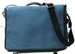 AUTHENTIC COACH MEN WOMEN UNISEX FLATIRON BUSINESS MESSENGER LAPTOP DIAPER TRAVEL BAG 5724 (Denim Canvas, Leather)