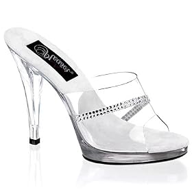 Buy FLAIR-401R 4 1 2 Stiletto Heel PF Slide W RS by Pleaser