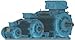WEG Electric 00236OS3EJPR56J-S, 2HP, 3600 RPM, 3PH, 208V,230V,460V, 56HJ Frame, Standard Flange,Footless, OPEN, General Purpose Motor