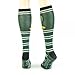 Harry Potter SLYTHERIN Crest Green & White Striped Knee High SOCKS