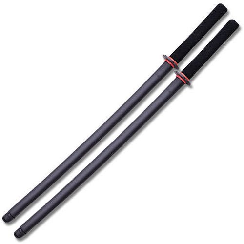 2 Sponge Covered Black Daito Set of Practice Swords Katana