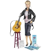 Hannah with Guitar and Stool - Secret Celebrity Lifestyle