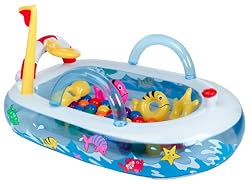 Intex "Phthalate Free" Mariner Boat Ball Pit Playground w/ Extra Pack of 100 Balls & Patch Kit