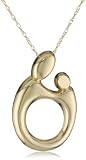Klassics 10k Yellow Gold Klassics 10k Yellow Gold Polished Mother and Child Pendant Necklace, 18"