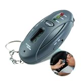 Free Shipping 2011 Breathalyzer Keychain Car Gadget with Flashlight and Stopwatch