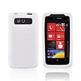 White Silicone Skin Case Cover For HTC Trophy