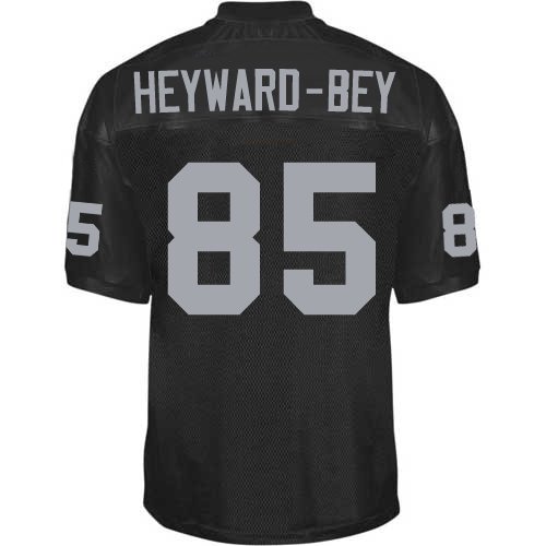 Oakland Raiders #85 Heyward-bey Black Jerseys Authentic Football Jersey Size 48-56 (Please Select the Size When You Order, Can Do Drop Shipping)