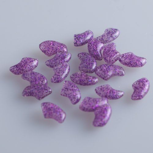 Grpet 40pcs Soft Nail Caps For Cat Pet Claws Paws Control Free Super 4 Sizes 6 Colors (Purple, XS(Kitten))