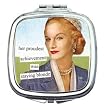 her proudest achievement was staying blonde Compact Mirror by Anne Taintor