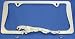 License Plate Frame Car Truck SUV - Jaguar - Chrome with Screw Caps